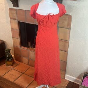 Free People Red Midi Dress